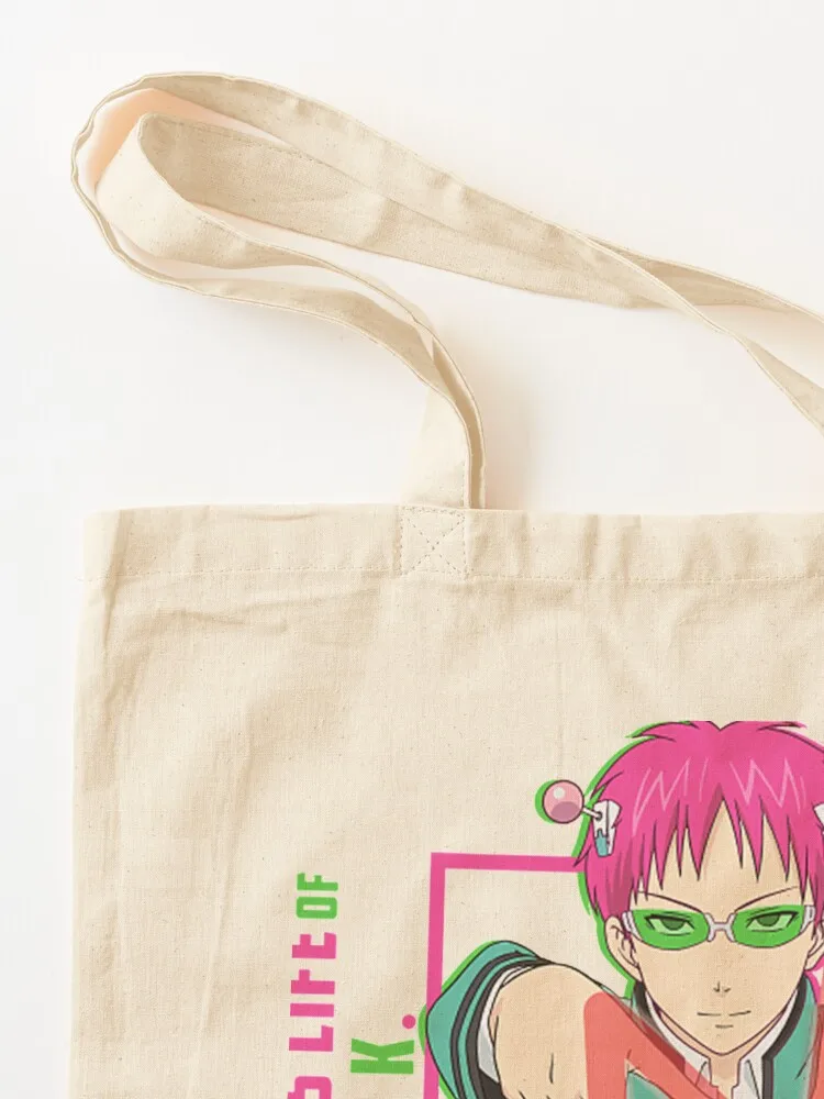 الحياة الكارثية لسايكي ك. - حقيبة يد تي شيرت سايكي كوسو، حقيبة يد للتسوق، حقيبة قماش للسيدات