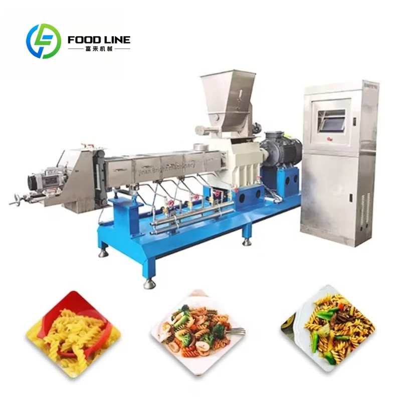Industrial Fully Automatic Pasta Plant, Electric Macaroni Making Machine for Commercial Production Customization