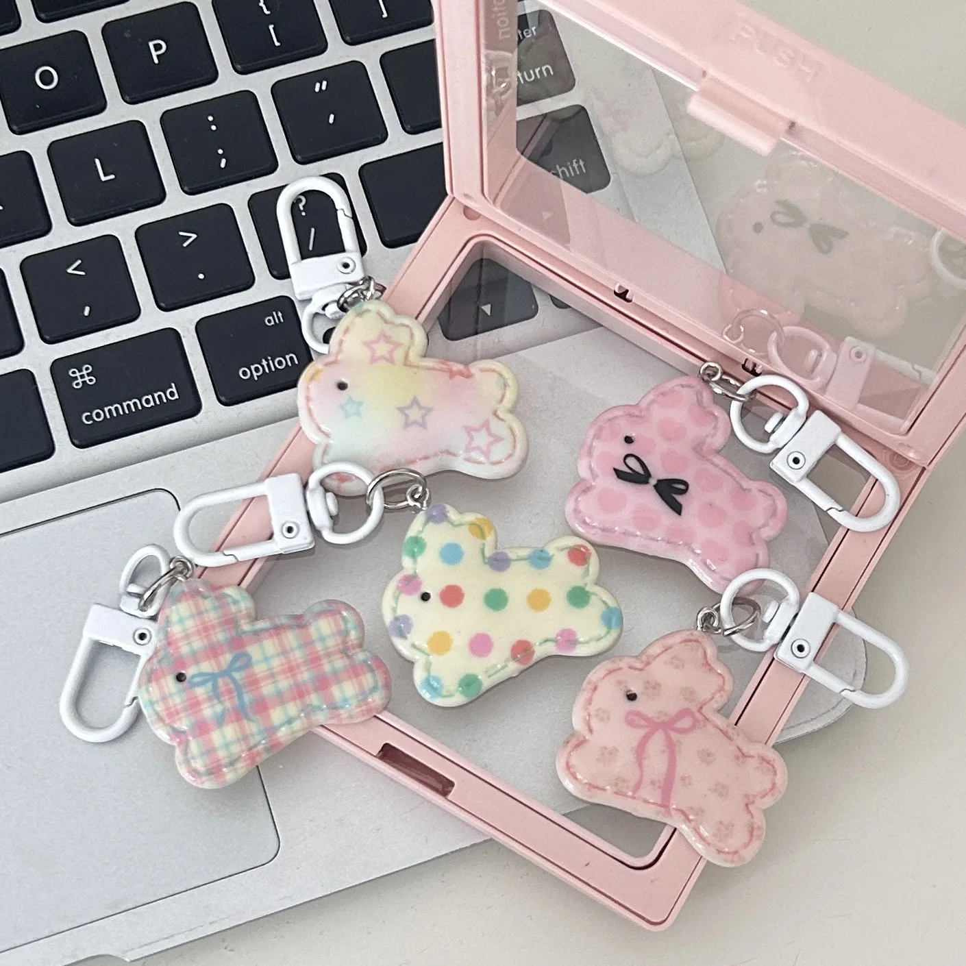 Cute Keychain Running Rabbit Keychain Backpack Accessory Friend Gift Student Accessory Cute Keychain for Girls Phone Lanyard