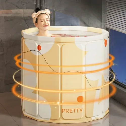 PVC 휴대용 접이식 대형 욕조, 성인용 접이식 양동이, 아기 어린이 욕실, 성인용 두꺼운 스파 욕조 