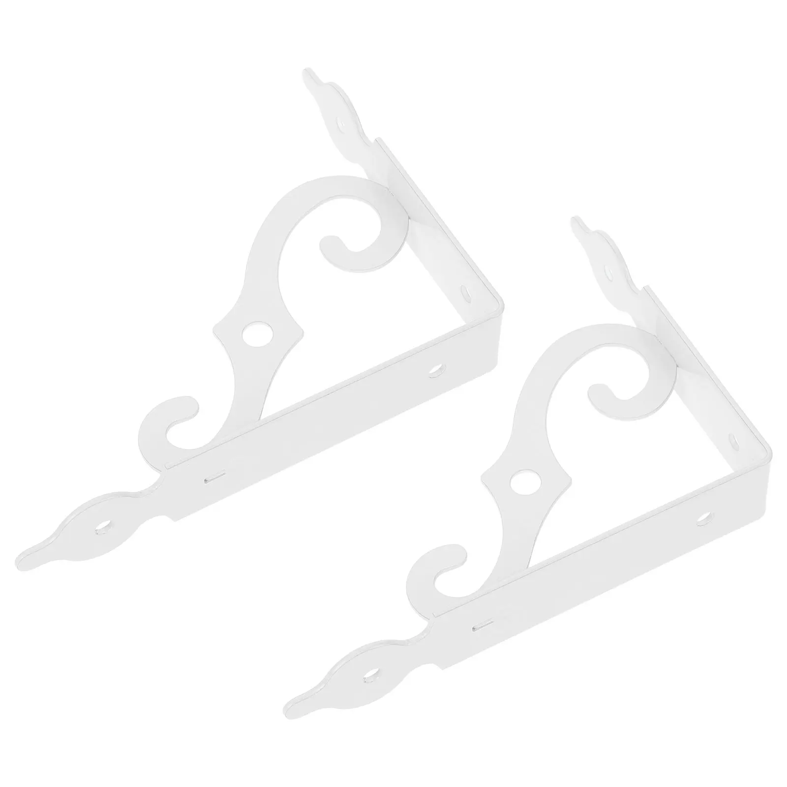 2 szt. Pogrubione żelazne wsporniki trójkątne, wytrzymałe uchwyty ścienne do półek, dekoracyjne półki wiszące, wsporniki do przechowywania i ekspozycji