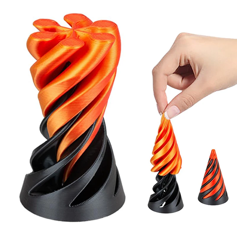 Escultura Impossível De Passagem De Pirâmide, Helix Screw Fidget, Brinquedo 3D, Cone Espiral, Descompressão, Alívio Da Ansiedade, Criança, Adulto, Presente