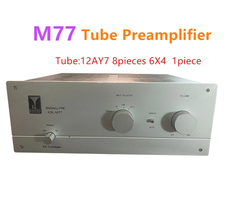 High-End New Upgrade Kondo M77 Fever Electronic Tube Preamplifier ,12AY7*8 HIFI Preamplifier