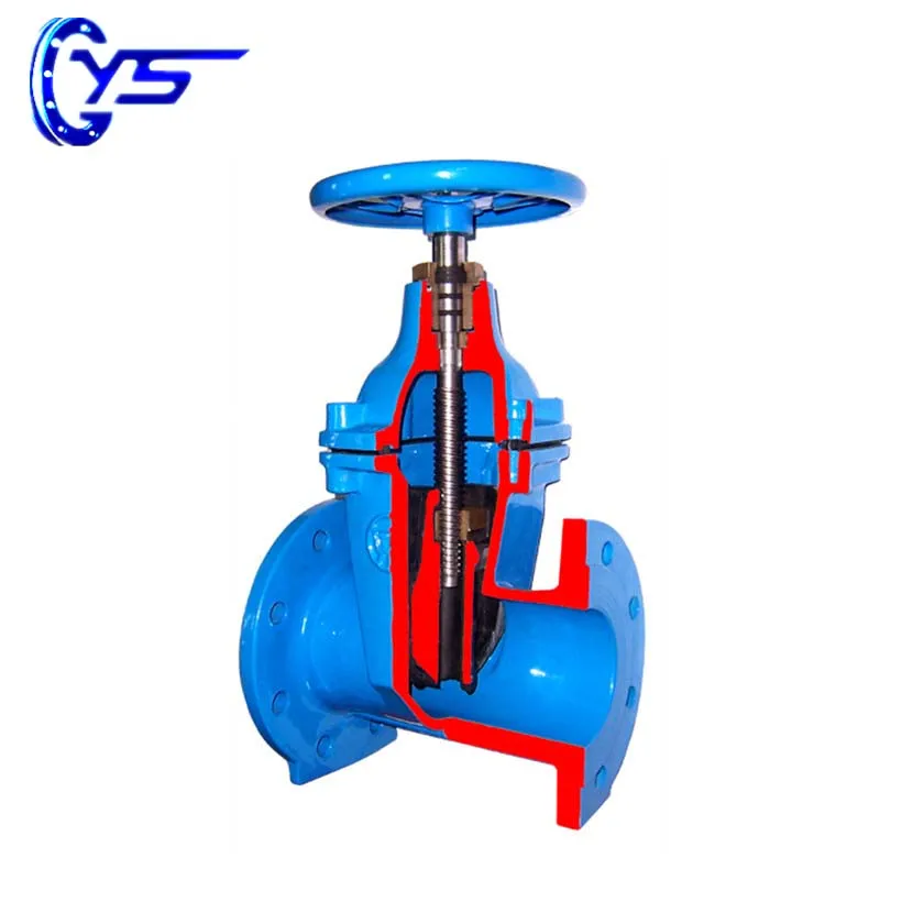 Válvula de portão de assento resiliente PN16 Gost de 4 polegadas com flangeado de ferro dúctil elétrica e energia manual para mídia de água, gás e óleo