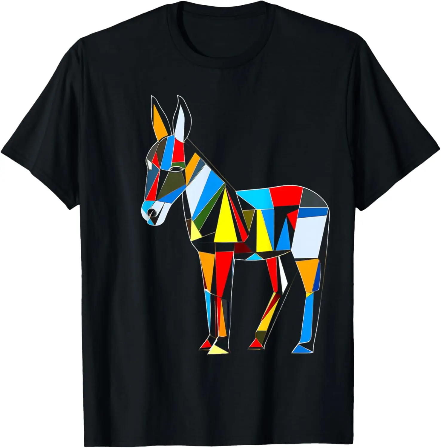 

Donkey Colorful Animal Zoo Artwork Donkey T-Shirt