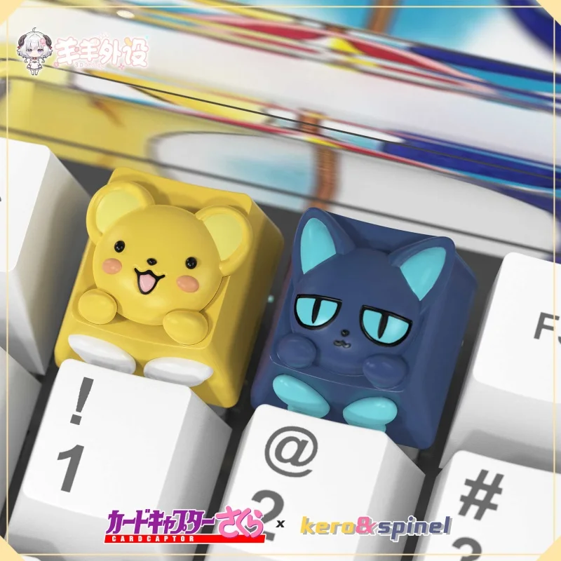 Cardcaptor Sakura Anime Personalized Creative Art Custom Keycaps Cerberus Spinel Sun Esc 3d Resin Keycaps Anime Peripheral Gifts