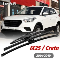 1 Juego de limpiaparabrisas delantero y trasero, limpiaparabrisas para Hyundai IX25 Creta 2014-2019 2015 2016 2017 2018, accesorios