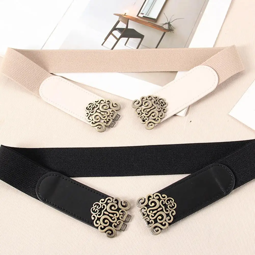 

Женский пояс Lazy Belt в стиле ретро, пояс из искусственной кожи, невидимый эластичный пояс, классическая рубашка, топ, модные аксессуары, 여성용 허리 изменений
