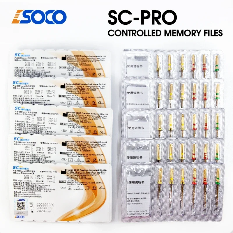 COXO SC-PRO 5/10boxes Endodontic Files: Gold Standard Rotary Tools Anti-Break & Super cutting force Technology for Root Canals