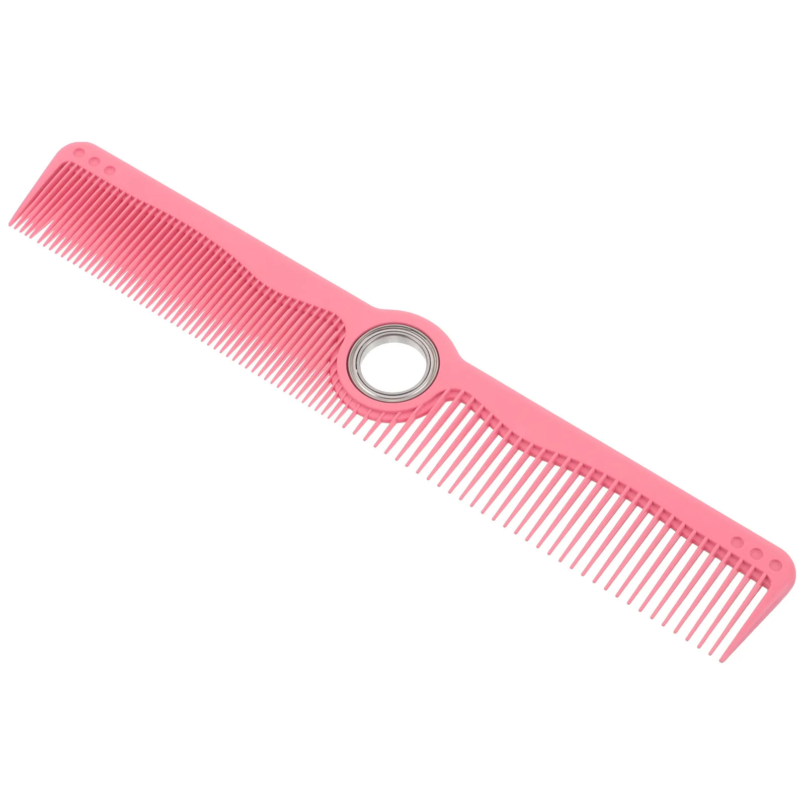Professional Rotating Hair Comb with Smooth Spinner Anti-Static Barber Styling Comb for Salon Hairdressers All Hair Types Pink - view 6