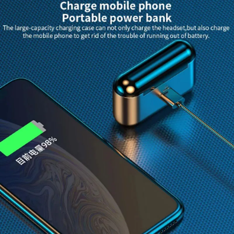 ل Honor GT BLACKVIEW BV6300 Pro موتورولا موتو سماعات أذن لاسلكية سماعة شحن سماعة الألعاب الرياضية Led عرض سماعة