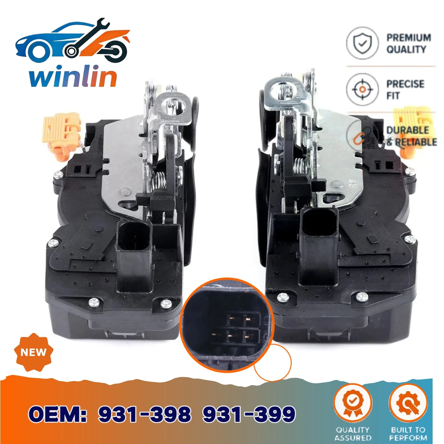 

Central Door Lock Latch Module Motor Actuator Fits Cadillac CTS 2008-2014 Rear Left Right Replaces 931-398 931-399