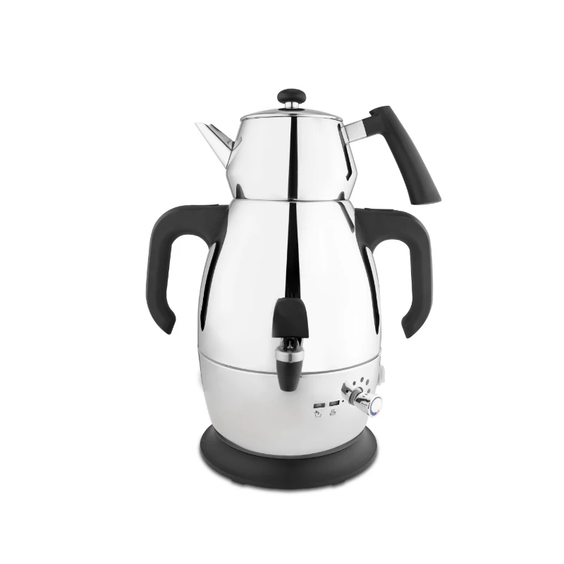 

110v 230v 2 3 4 5 liter health stainless steel brew samovar turkish electric kettle tea maker with tea pot