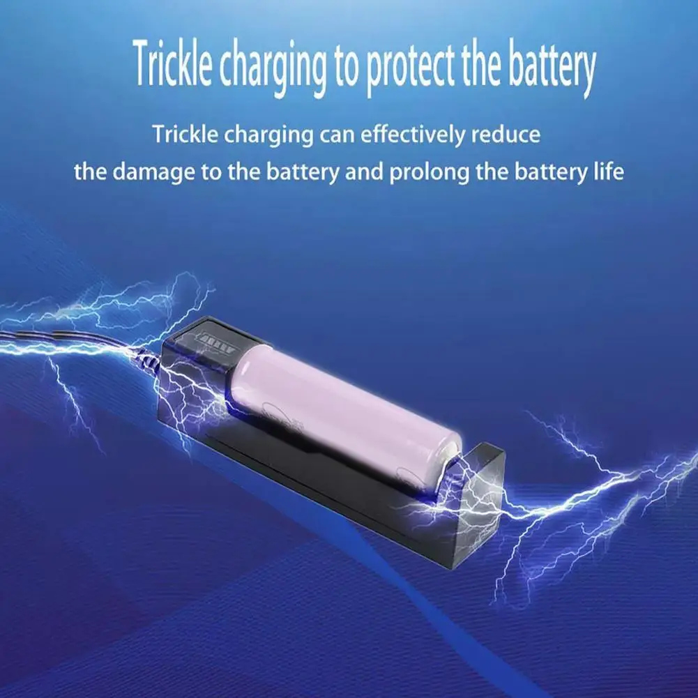 1 Slot USB Charger for Rechargeable Batteries Li-ion 18650 14500 LED Smart Universal Battery Charging Adapter