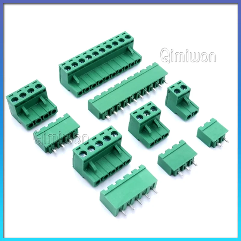 Pitch 5.08mm 2/3/4/5/6/7/8/9/10-24P Screw Plug-in PCB Terminal Block 2EDGK 2EDGRC Close Corner Male/Female Pluggable Connector