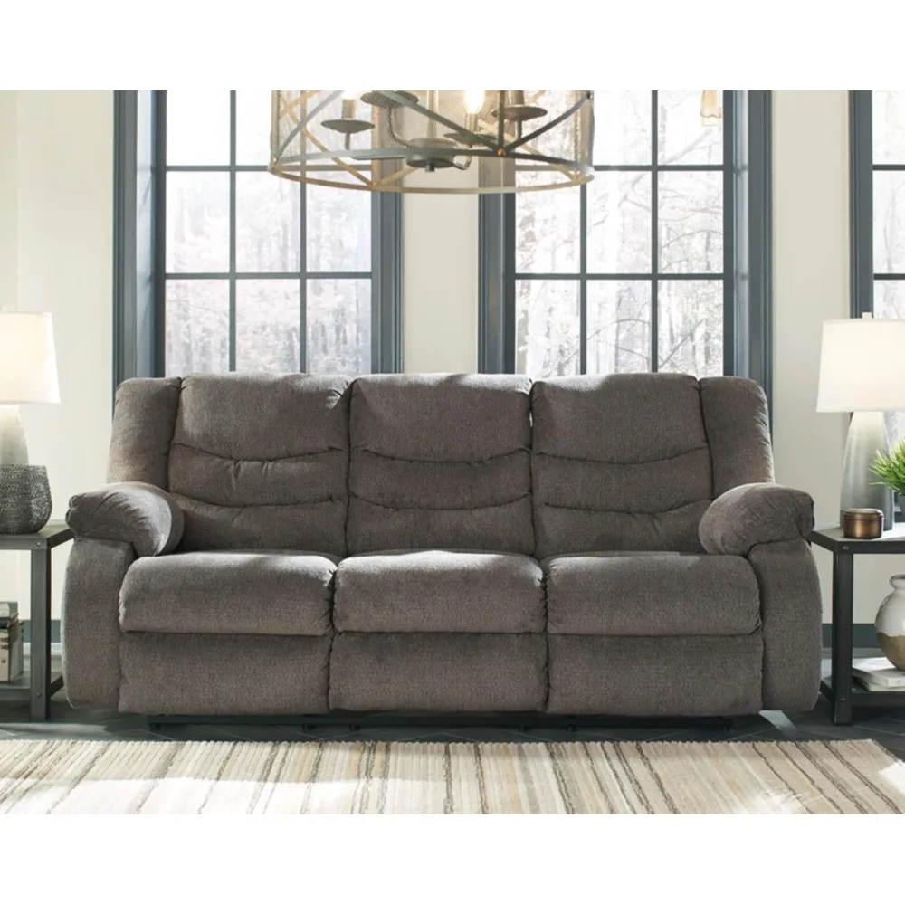 

Modern Manual Pull Tab Reclining Sofa