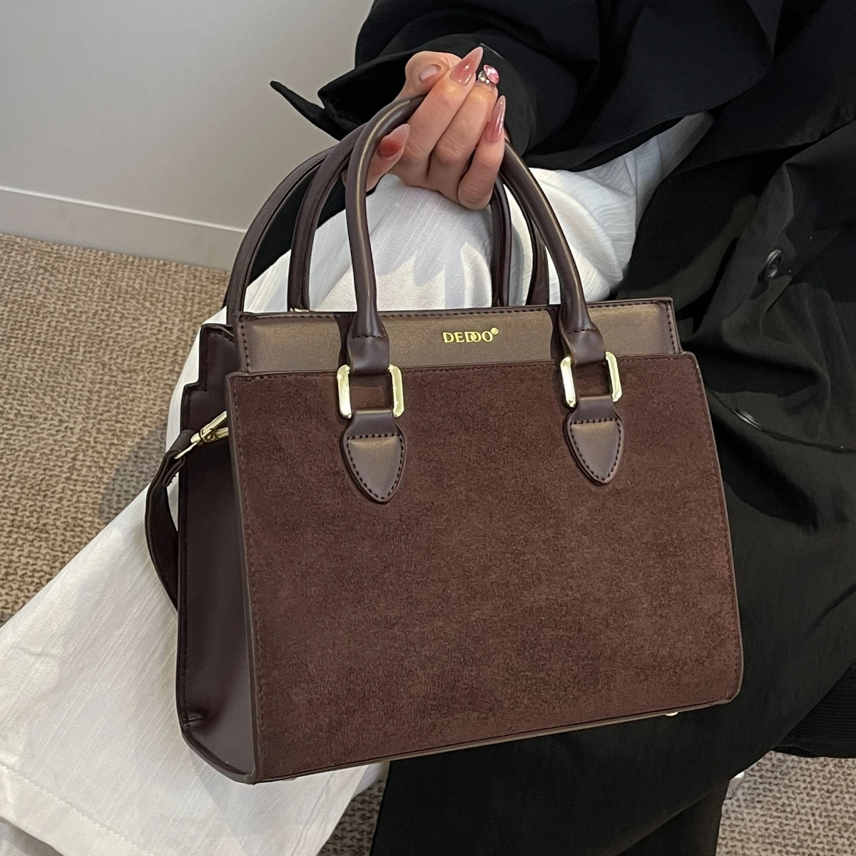 

Large Capacity Handbag Mother's Day Gift Birthday Present Casual Elegant Women's Bag Dedoo Brand Shoulder Strap Removable