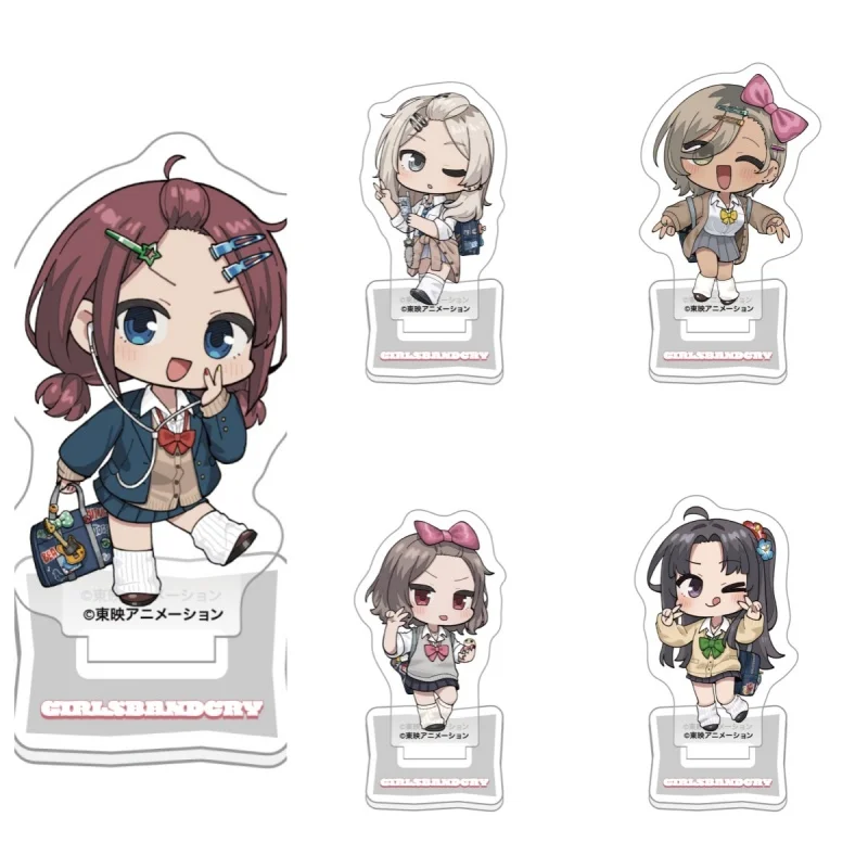 GIRLS BAND CRY Anime Cute Q-style small figurine for cake decoration and tabletop display HD Acrylic stand standing gift 10CM