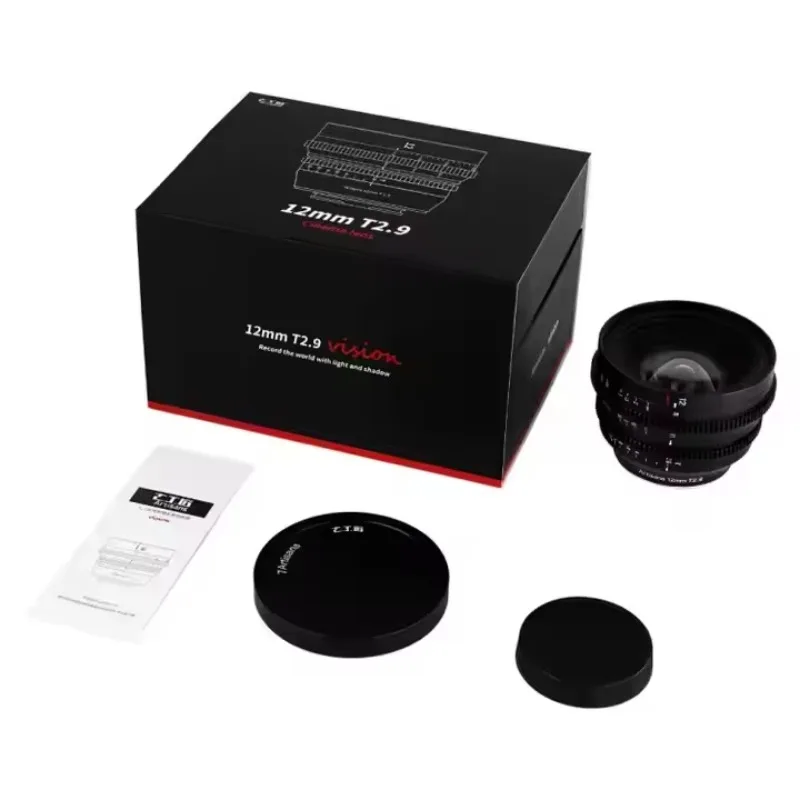 

New 7artisans 12mm T2.9 APS-C Ultra Wide Angle Cine Prime Large for E/FX/M43/EOS-R/Z/L Glass Interface-Leica Fuji Olympus