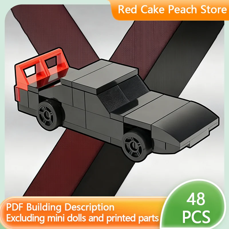 

City Car Model MOC Building Bricks Charger Daytona Classic Muscle Car Modular Technology Children Holiday Gift Assemble Toy Suit