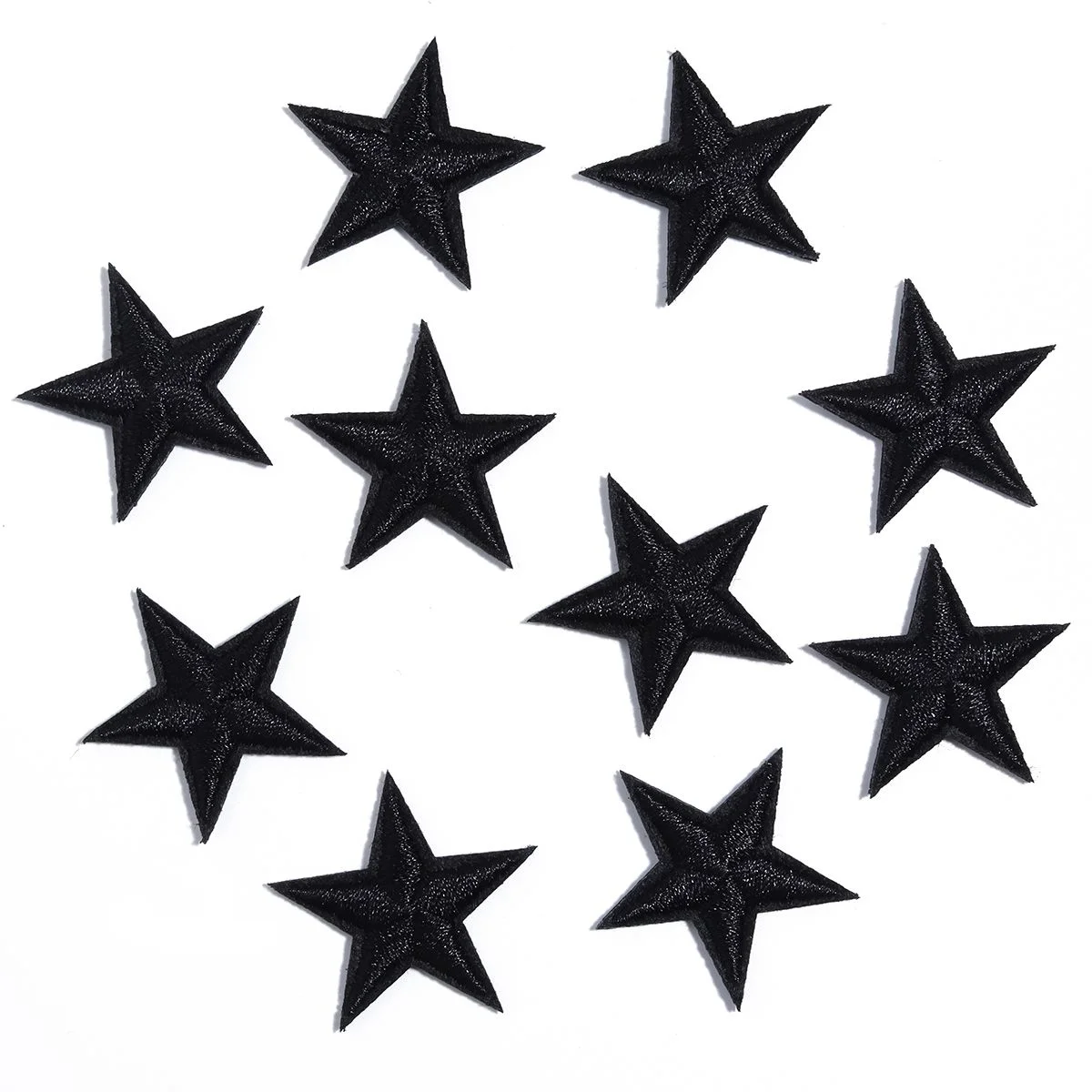 10Pcs/Lot Stars Embroidered Patches Ironing Colorful Star Stickers Patches For DIY Clothes Decoration Supplies Home Crafts