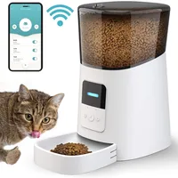 Tuya Dog Cat Smart Pet Feeder Wifi Mobile Phone App Remote Control Microchip Automatic Pet Feeder With 6L