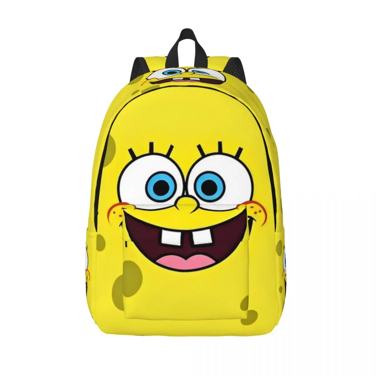 SpongeBobed Anime Cartoon for Teens Student School Bookbag Canvas Daypack Middle High College Hiking