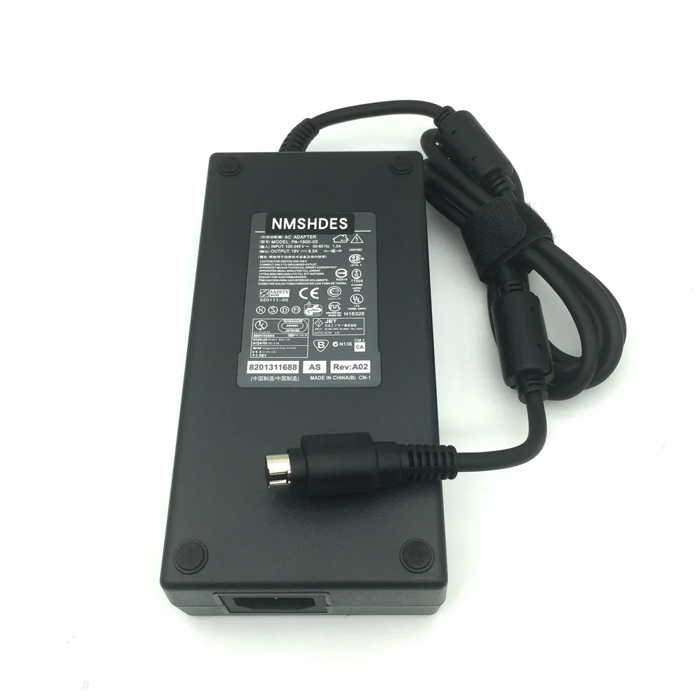 Genuino 19V 9.5A 180W Adaptador de CA Cargador de computadora portátil PA3546E-1AC3 para Toshiba Qosmio X500 X505 X70-A X75 X75-A X770 X775 X875 Alimentación