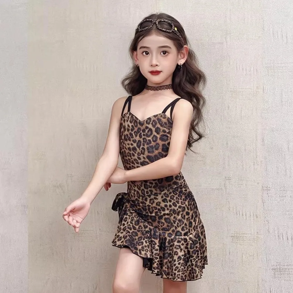 

Детская одежда: Элегантное платье для девочек с бахромой, для латиноамериканских танцев, соревнований, вечеринок, выступлений на сцене