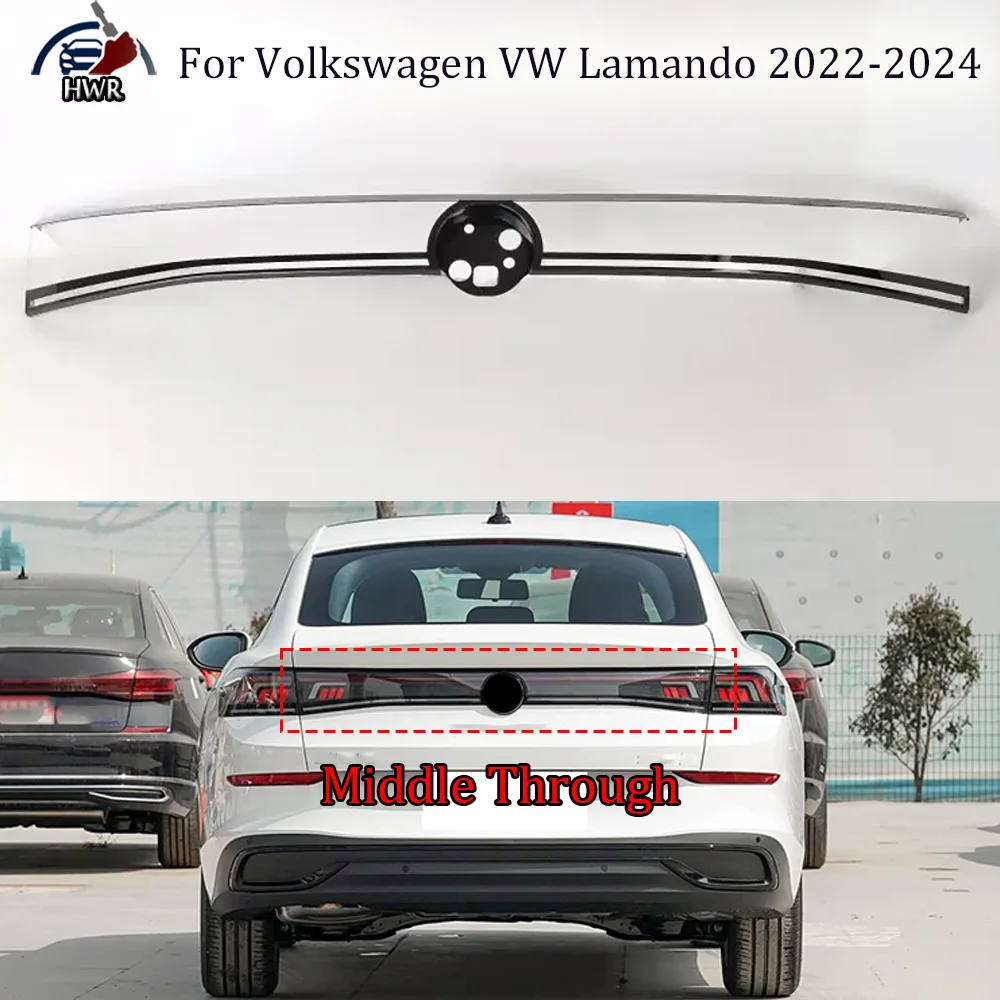 

Through Light Bar 2022-2024 For Volkswagen VW Lamando Rear Tail Lamp Cover Brake Lights Shell Replace The Original Lampshade