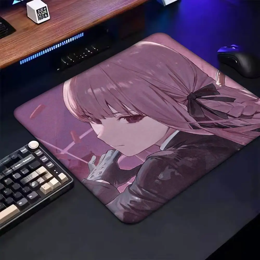 Anime Danganronpa Mousepad Small LockEdge Mouse Pad For Gamers Computer Desk Pad Rectangular Anti-slip Rubber