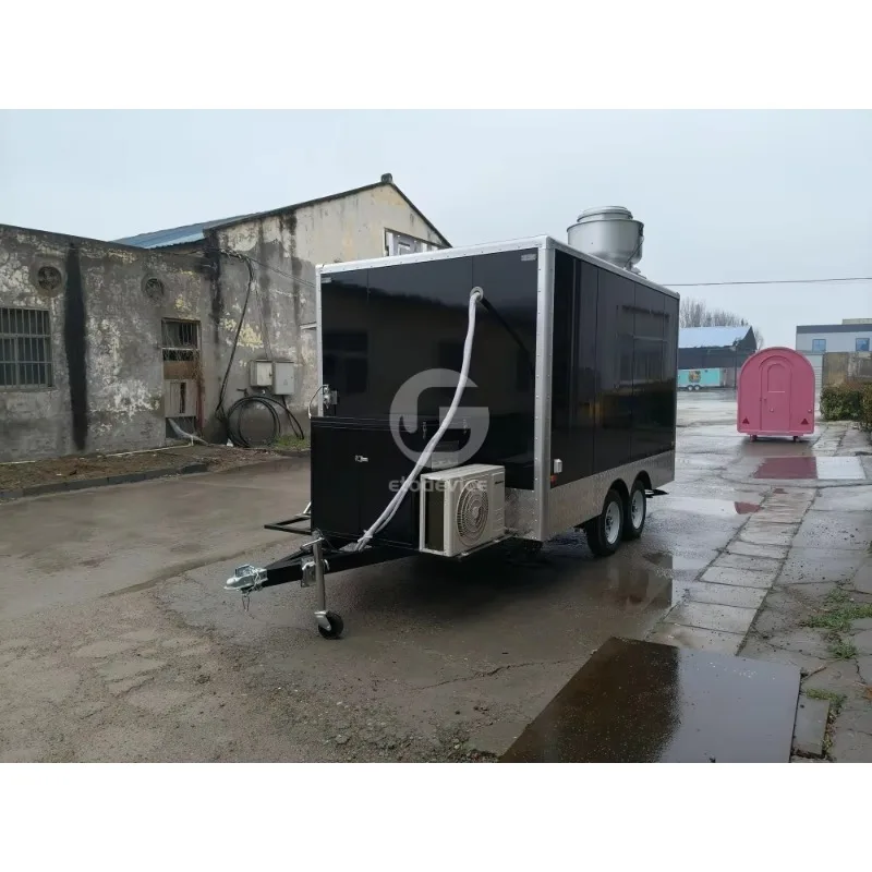 Wholesale Modern‑Design Multifunctional Street Food Truck, Snack Hot Dog Ice Cream Mobile Food Trailer