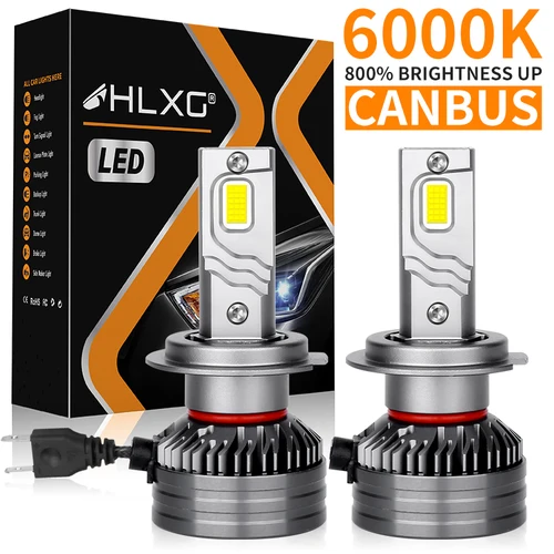 Imagen 1 del producto Faro LED H4 H7 CANBUS H1 H11 H8 H9 9005 HB3 9006 HB4 9012 HIR2 Turbo 9094 CSP Chips luces antiniebla Mini 1:1 6000K de alta potencia