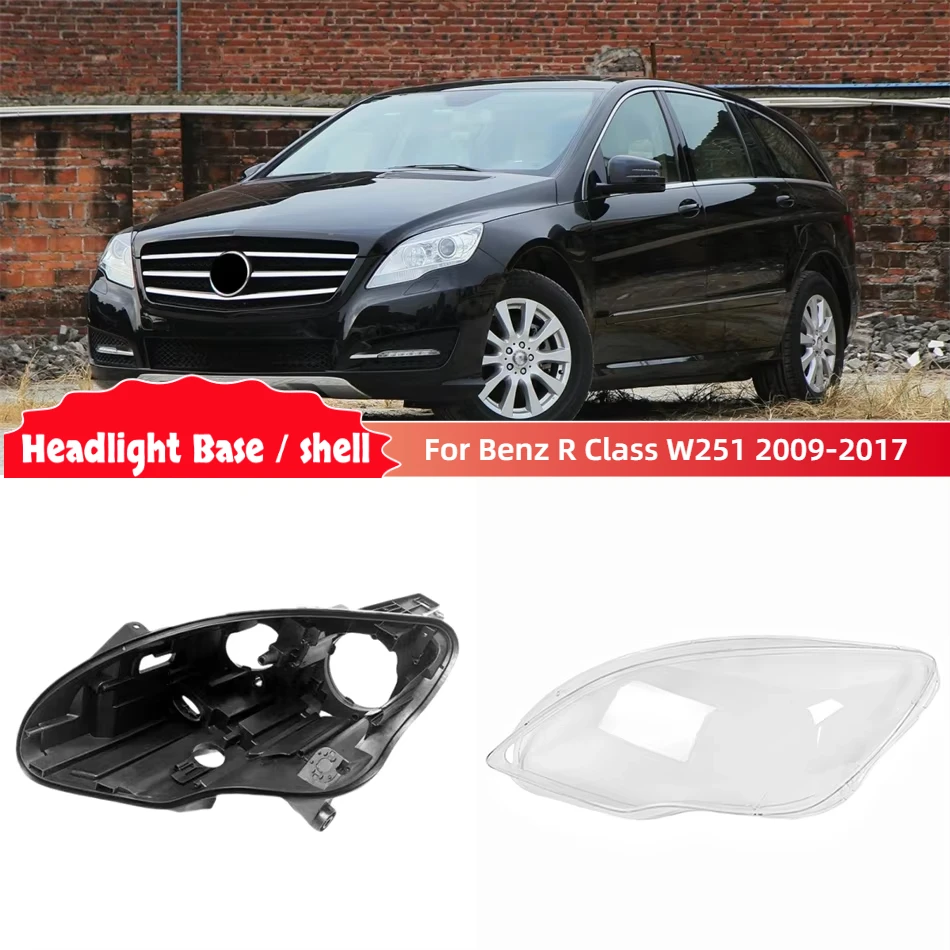 

Для Mercedes Benz R Class W251 2009-2017 R320 R350 R400 R500 Статья Автомобили База фары Корпус лампы Держатель фары Линза лампы