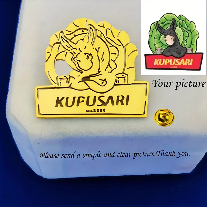 مخصص التلبيب دبابيس شخصية صور شعار بروش 304L دبوس من الفولاذ المقاوم للصدأ دعم شركة بار نادي شعار شارات المضادة للحساسية هدية #2