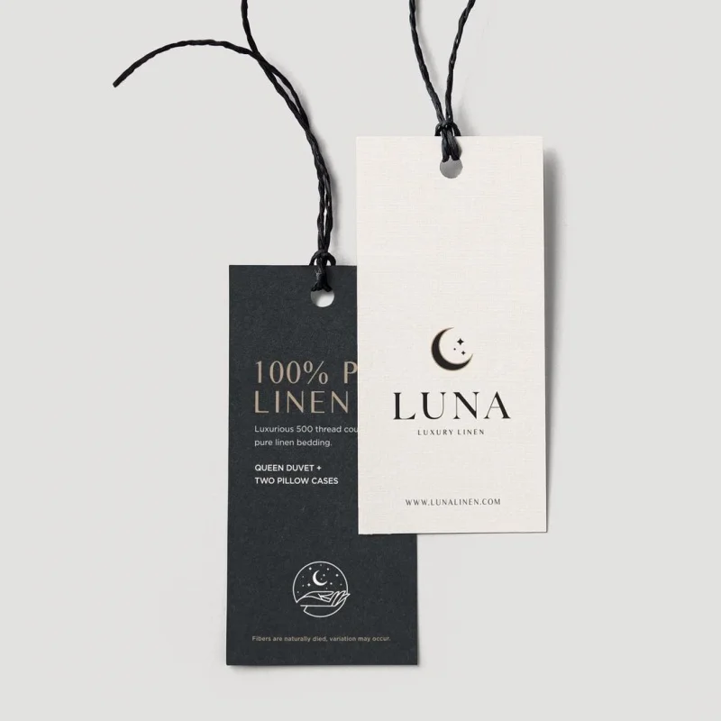 200 pieces (custom)Custom printed swing tags luxury cardboard special shape hang tags label clothing garment