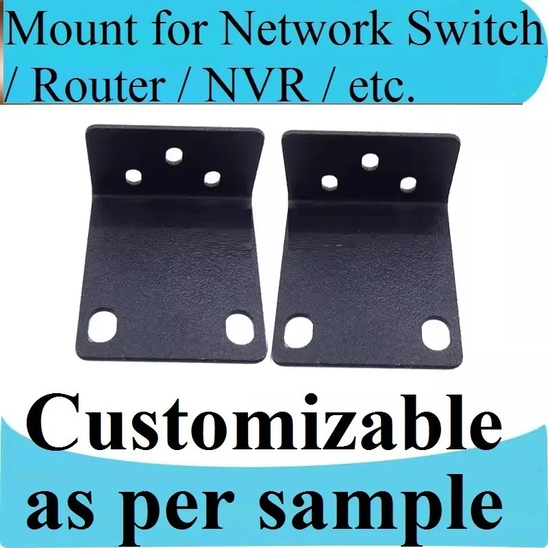 Suitable for Ruijie NBS1824GC switch router bracket hanging ear cabinet fixing ear, L-angle iron shelf, Customizable, Only 1pcs