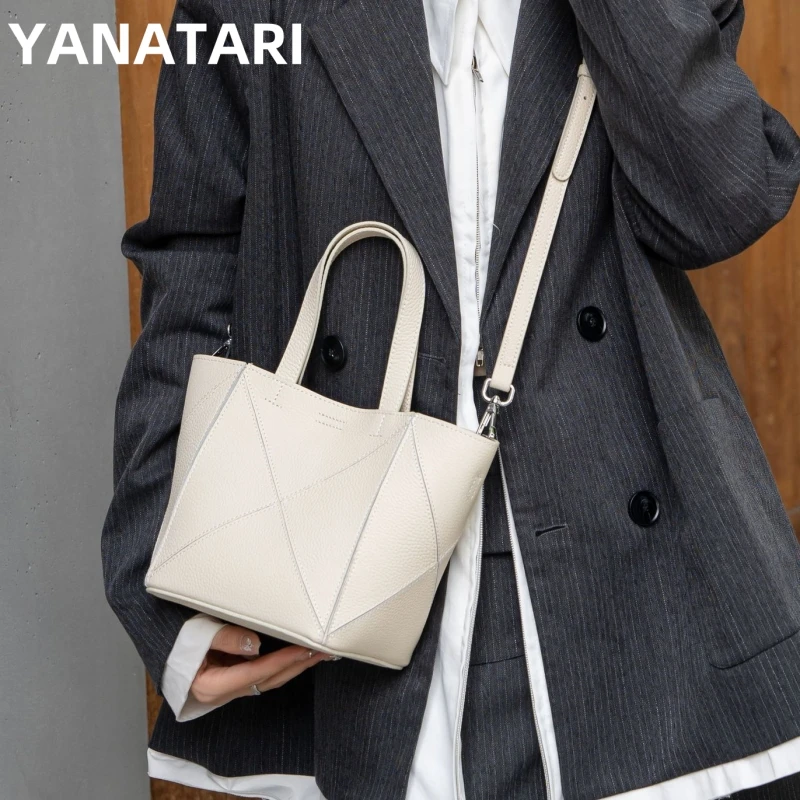 

YANATARI Genuine leather handbag leather bag minimalist Crossbody bag women female luxury bag shoulder bag cowhide Vintage Bag