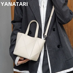 YANATARI Genuine leather handbag leather bag minimalist Crossbody bag women female luxury bag shoulder bag cowhide Vintage Bag