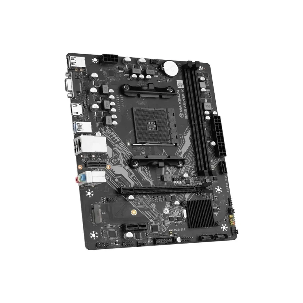 MAXSUN Gaming Motherboard AMD A520M-K Support RAM DDR4 M.2 USB3.2 STAT3.0 Ryzen R3 R5 AM4 CPU Desktop Computer Components