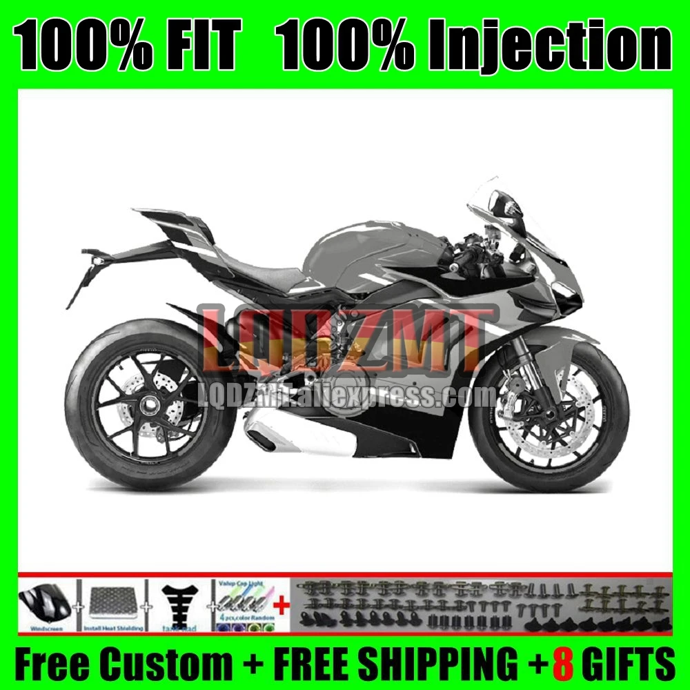 Injection Fairing For DUCATI Panigale V4S V4R V4 V 4 S Black Grey R 2023-2024 129No.87 V4-S V4-R 23 24 2023 2024 OEM Body Kit