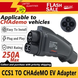 20% Discount CCS1 to CHAdeMO DC Connector 250A MAX 250KW 1000V Electric Vehicle Charging Adapter