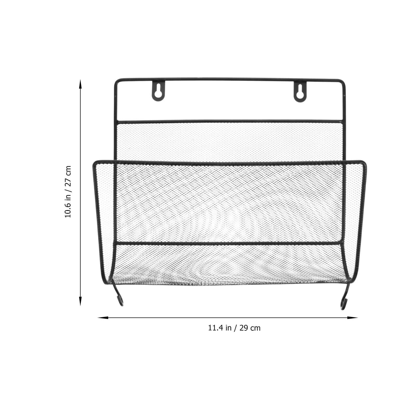 Wall Mounted Iron Storage Rack – Hanging File Organizer, Bookshelf & Multi-Functional Sundries Holder