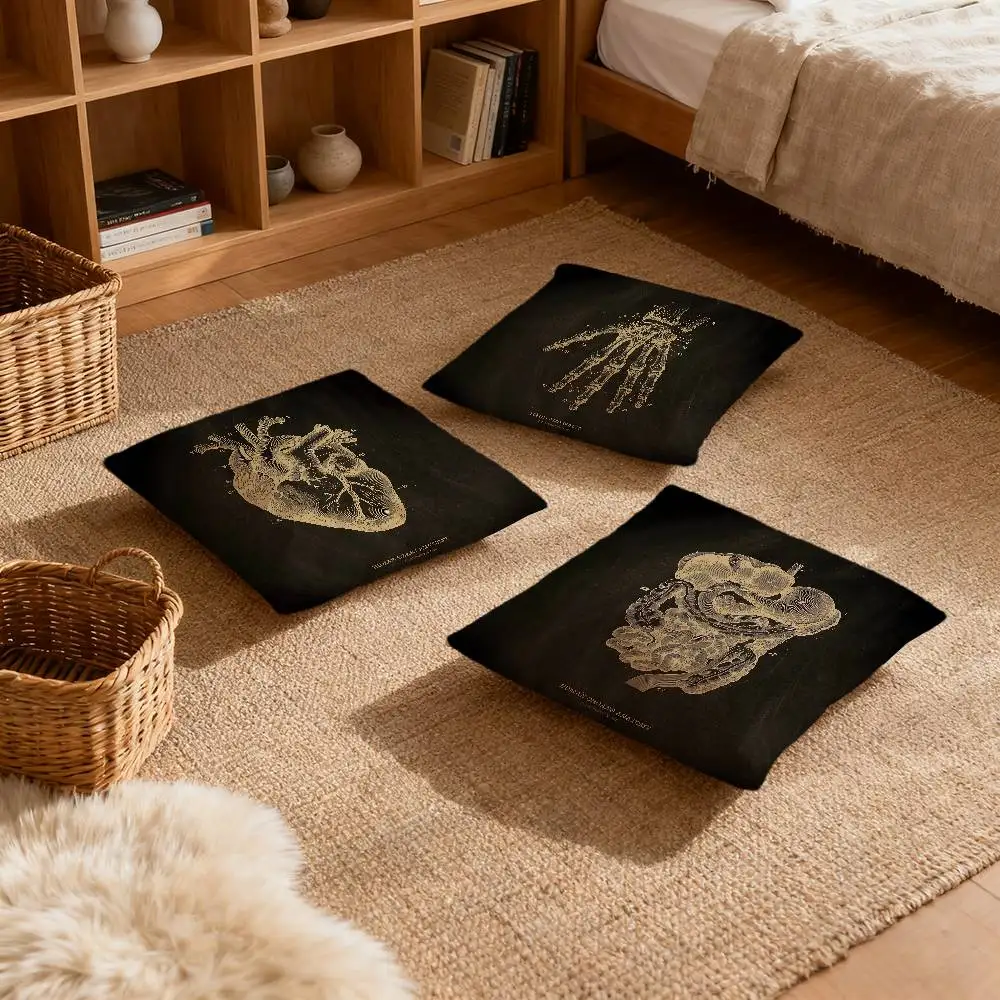 

Anatomical Skeleton Pillow Case Multi sized car cushions, luxurious home sofas, decorative pillowcases