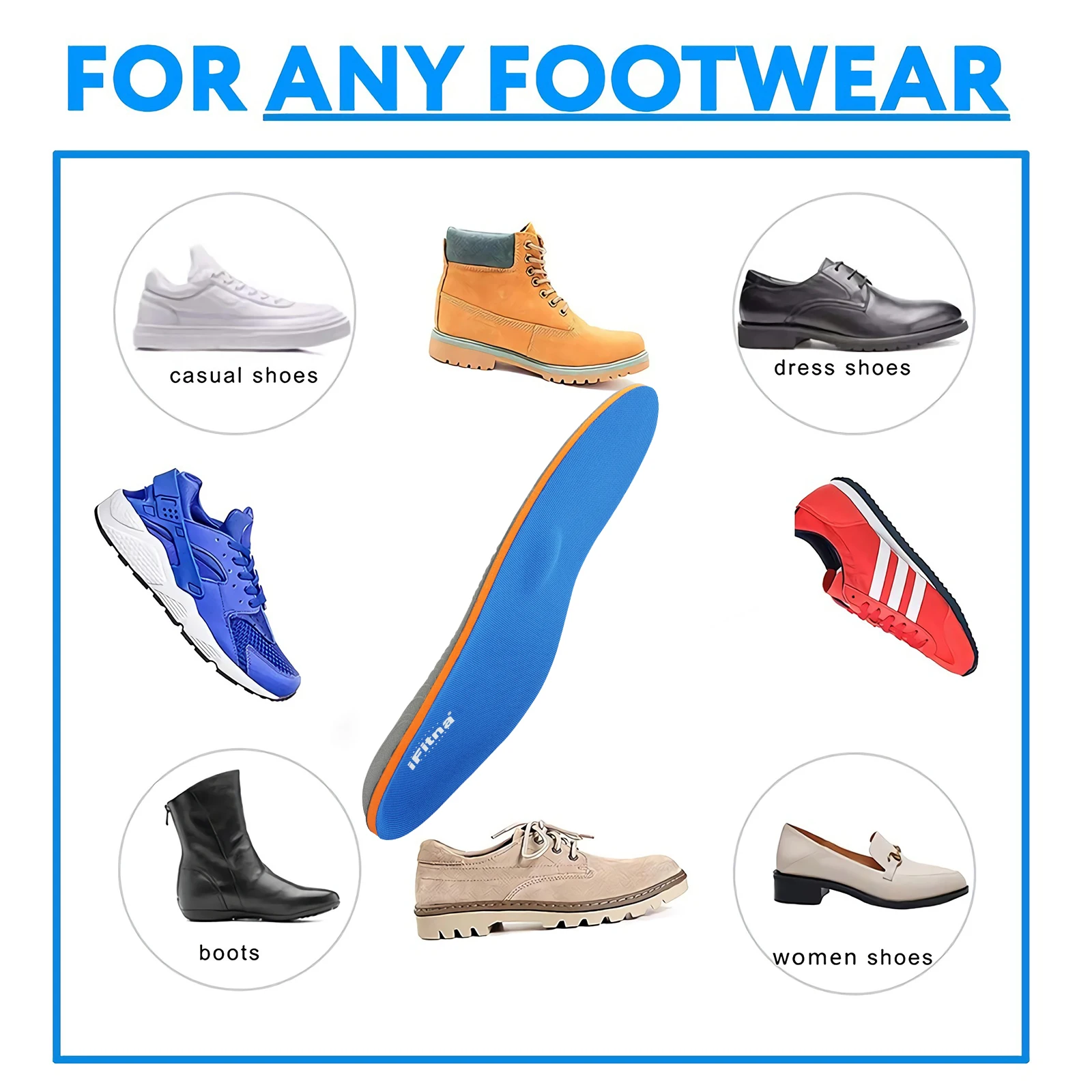 iFitna Flache Füße Orthopädische Arch Support Einlegesohlen Sneakers Sole Frauen Plantarfasziitis Ferse Schmerzen Männer Orthesen Einlegesohlen Schuh Einsätze Pad – Detail 9