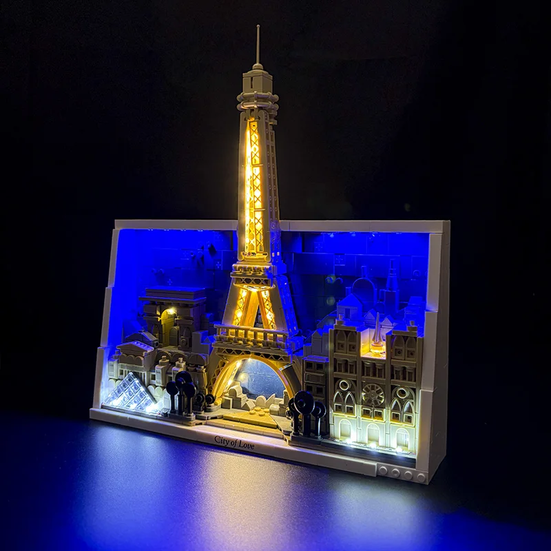 LED Lighting Kit Compatible with Lego 21064 Paris City of Love Architectural model(NOT Include The Model Bricks)