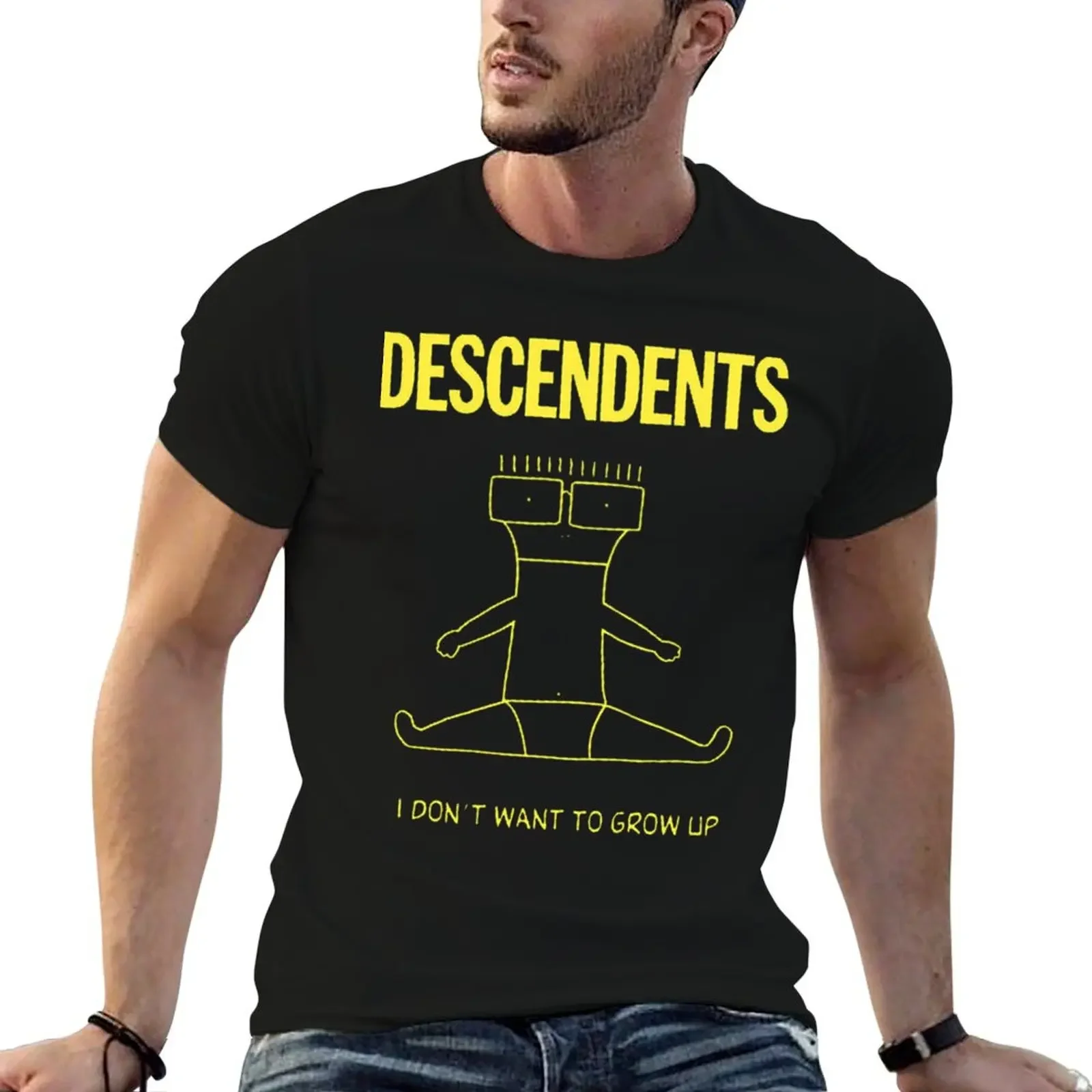 descendent dont grow T-Shirt aesthetic clothes plus sizes shirts graphic tees vintage clothes t shirts for men