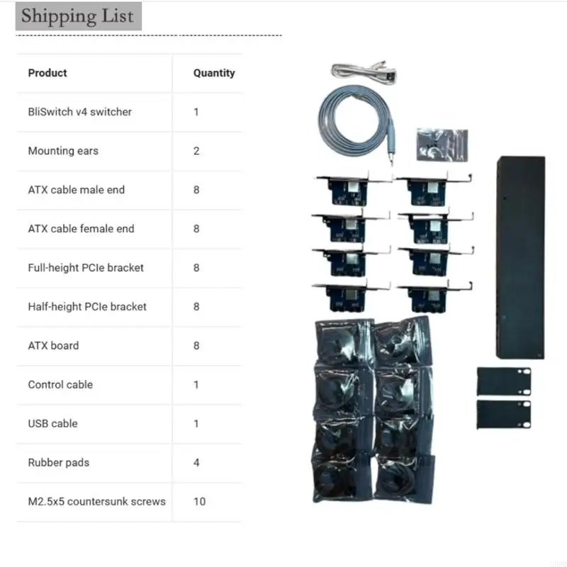 G99B 8 Channel Video Selector KVM Switcher 8 Host Share 1 Mouse Keyboards Display