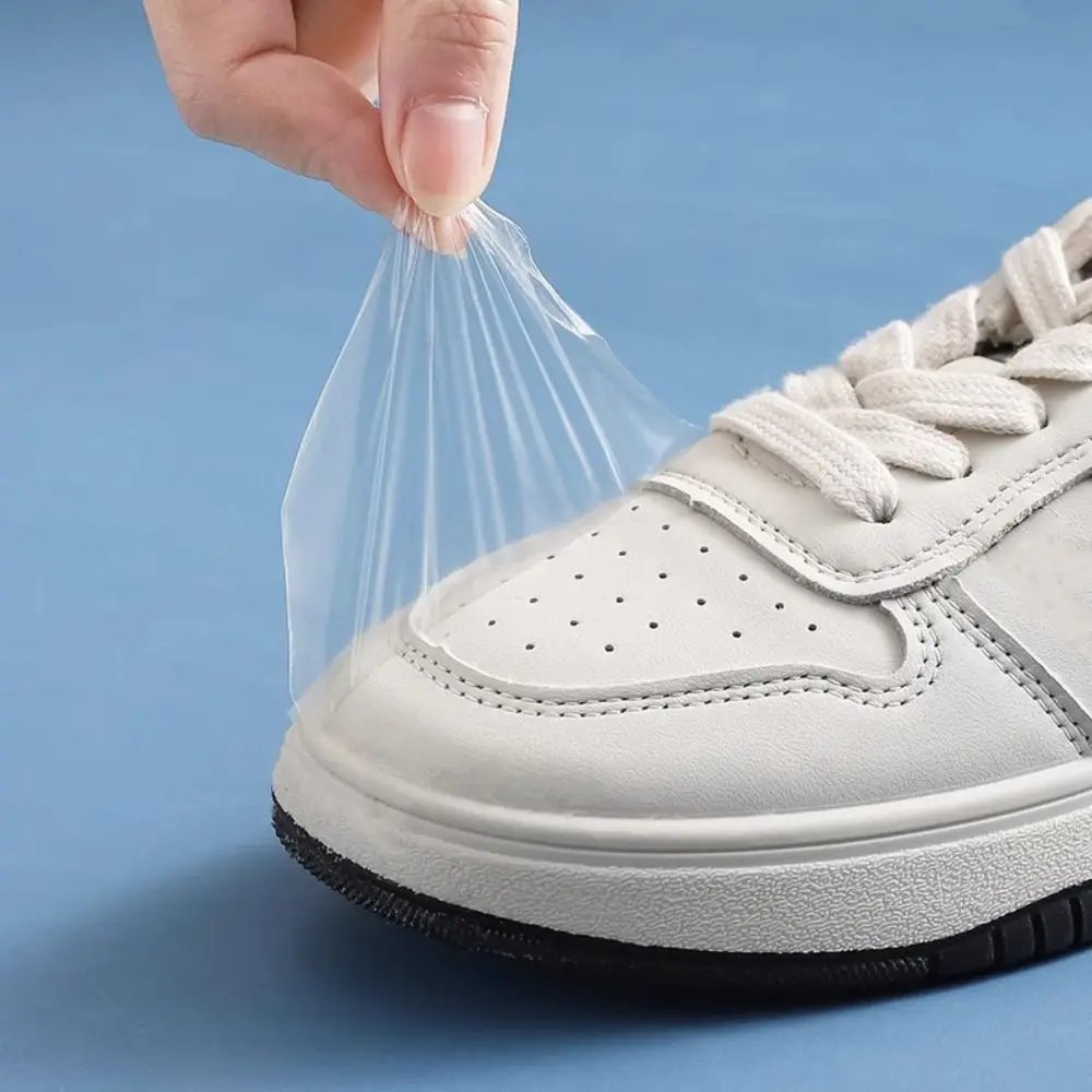 

30Pcs Practical Resist Rain Mud Oil Shoe Toe Rain Stickers Waterproof Dirt Resistant Stain Removal Film Shoe Stickers Rainy Days