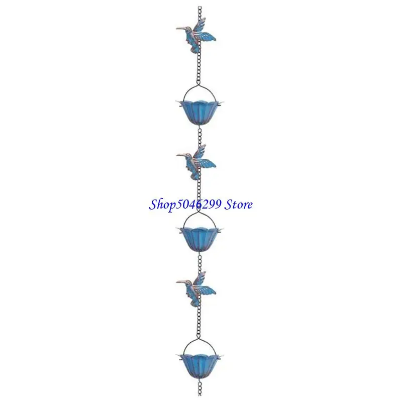 

H55A Weather Resistant Gutter Rain Chain Decorative Rain Watch Catcher For Outdoor
